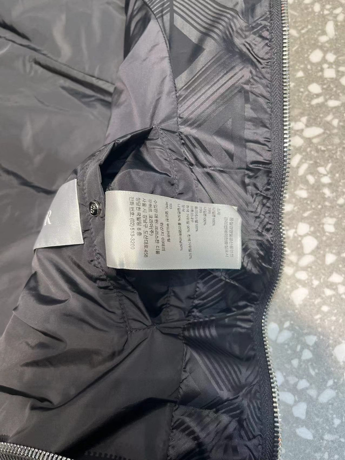 Dior Black Geometric Quilted Down Vest